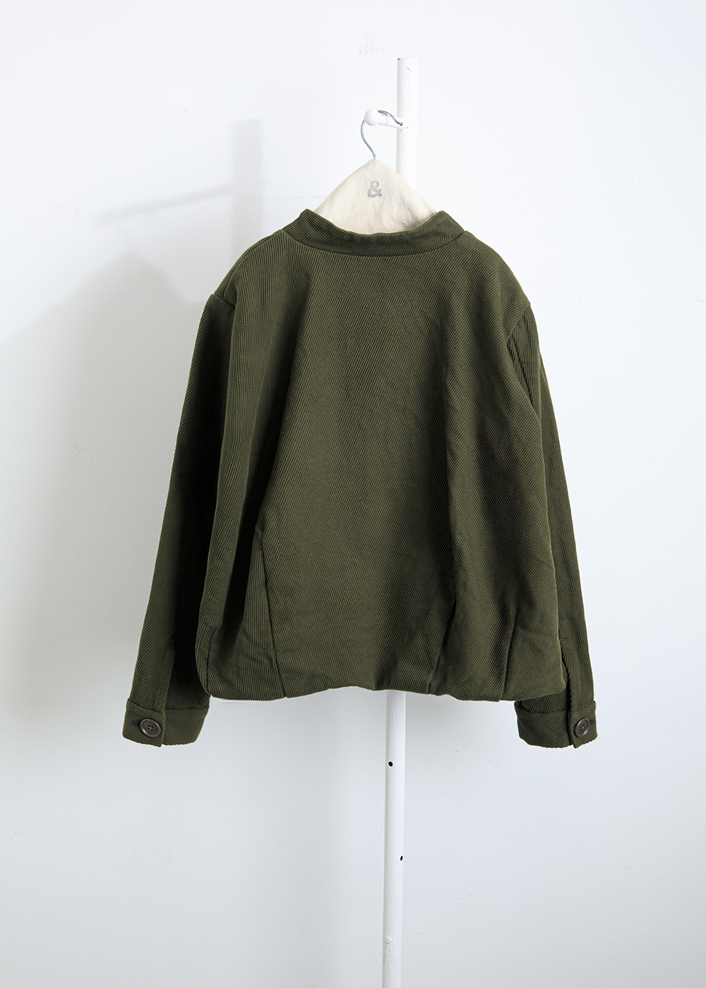 圓釦三口袋短版外套