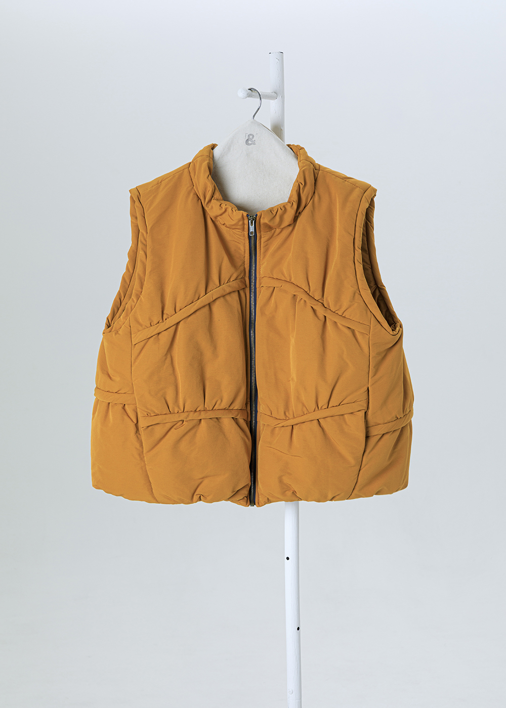 暖層結構拼線保暖背心