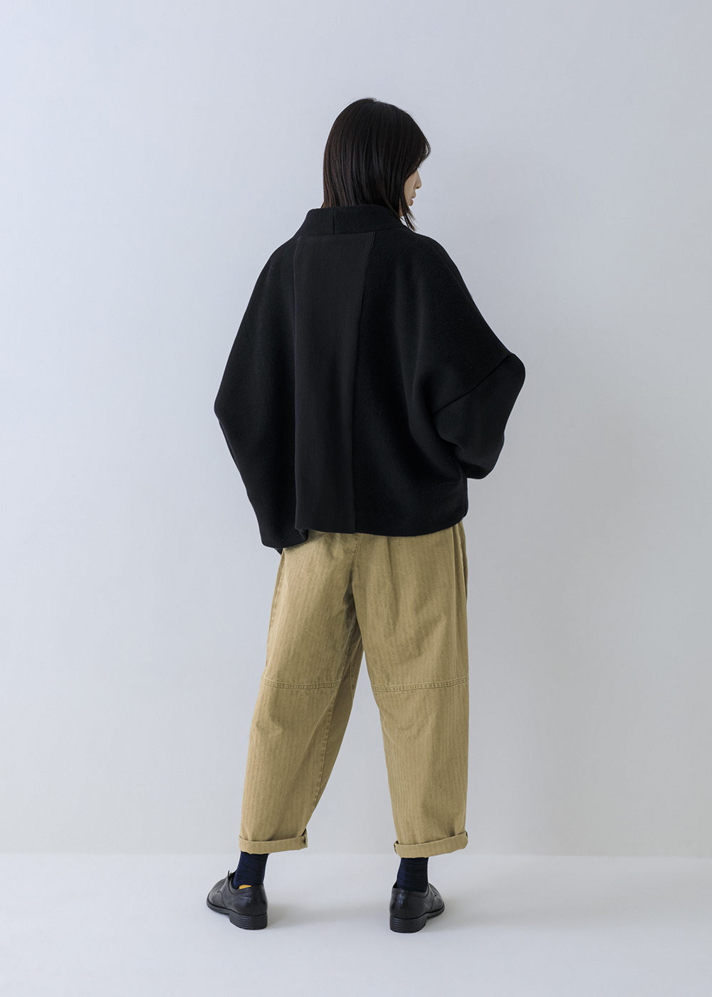 靜謐東方盤扣立領毛呢外套