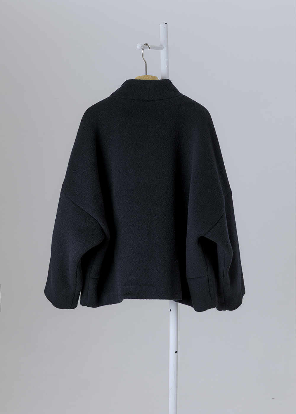 靜謐東方盤扣立領毛呢外套