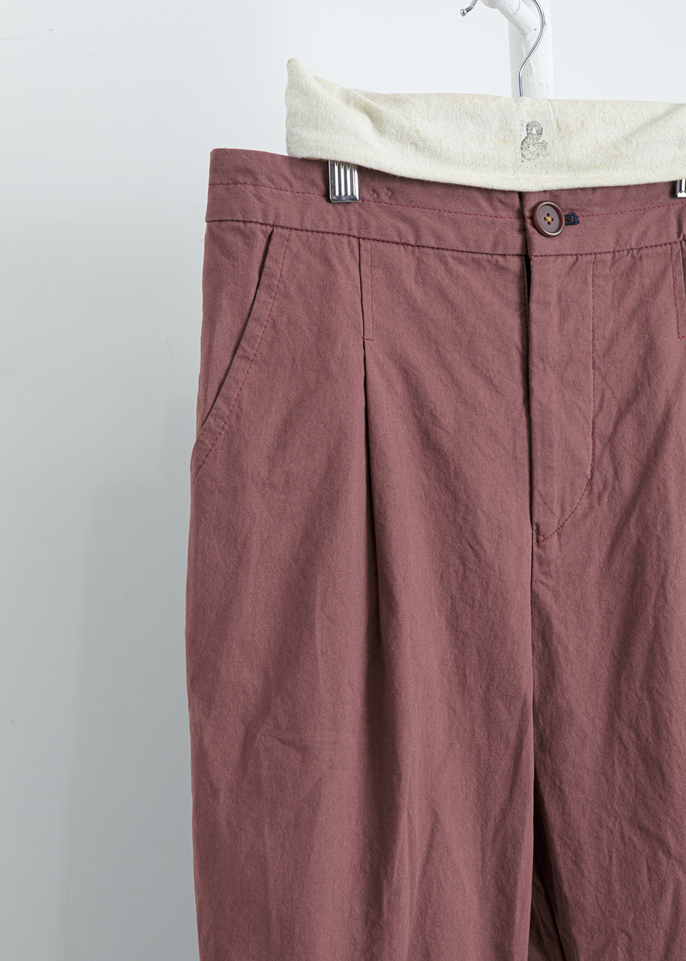 徐行九分打褶休閒褲