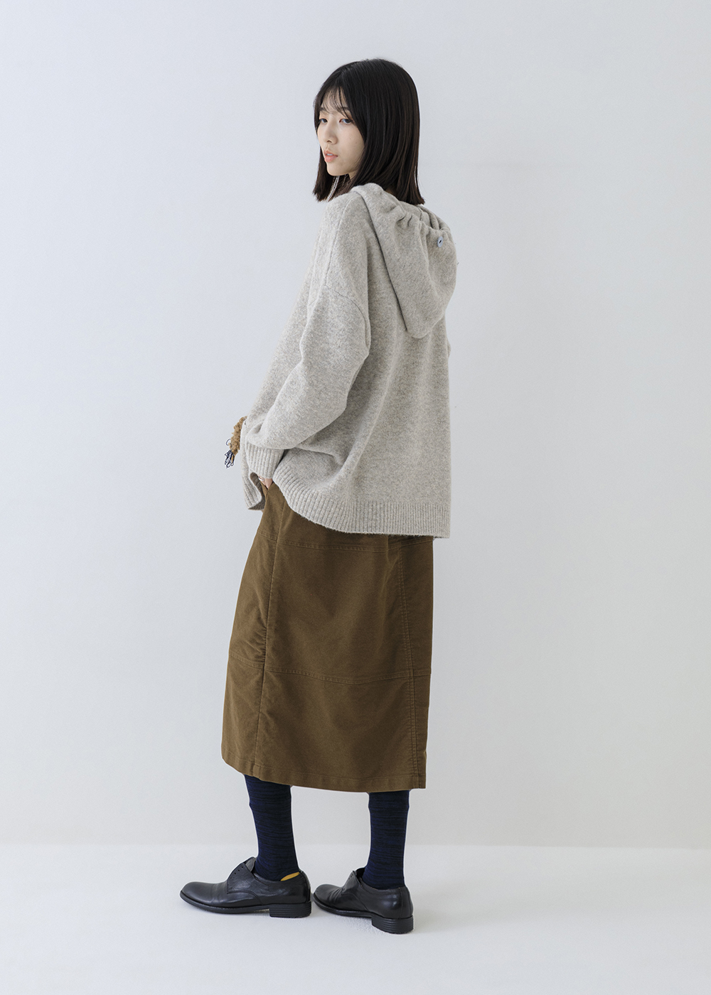 恬然十字剪接開衩裙