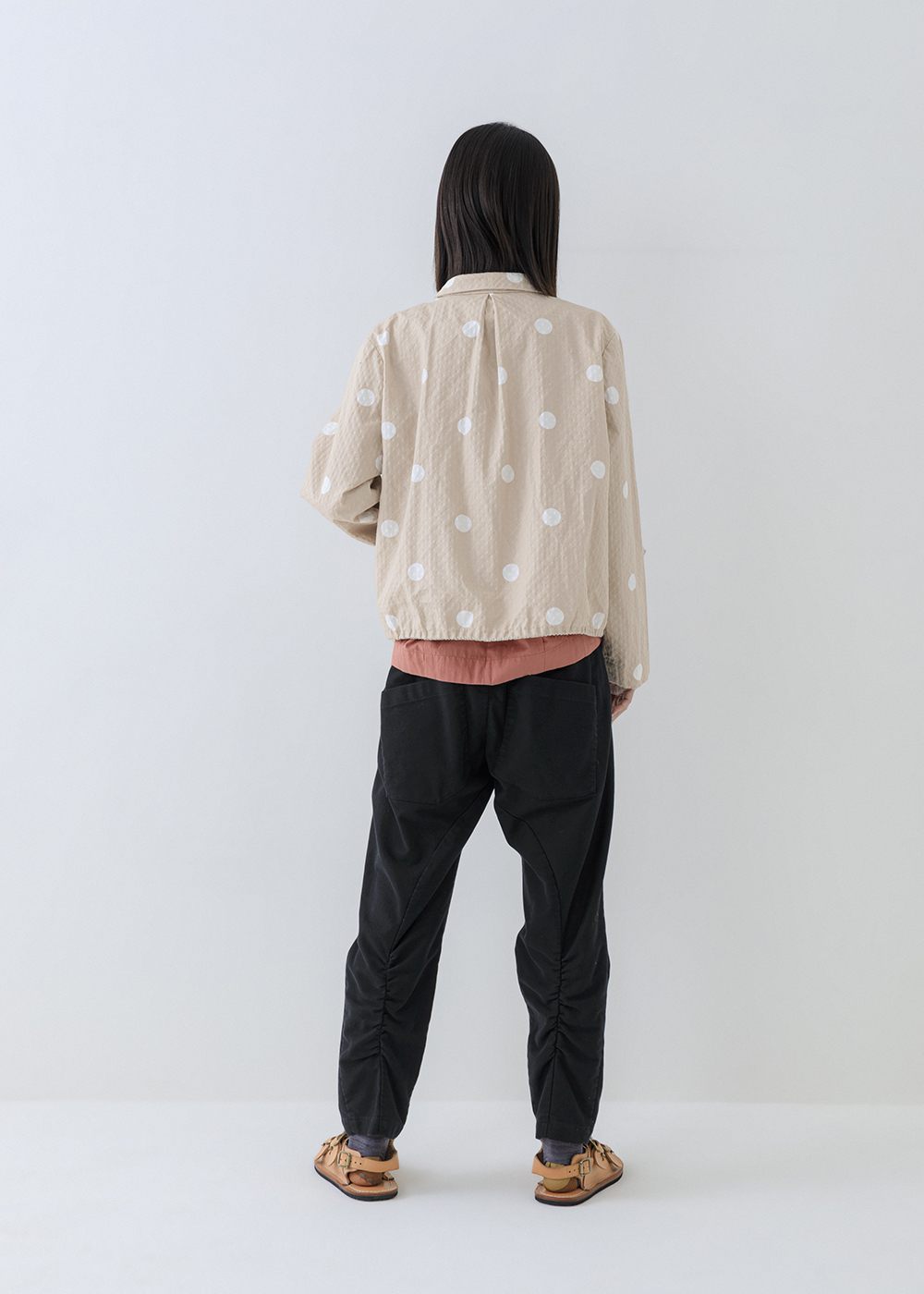 恬然立裁錐形修身褲