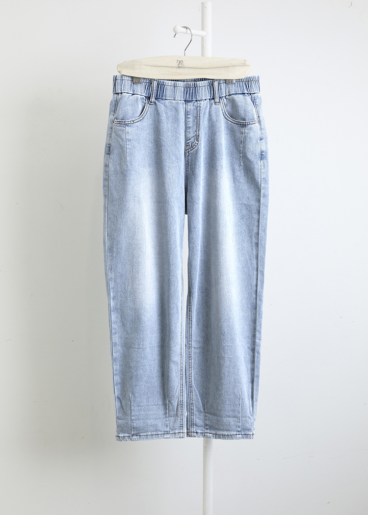 Faded Wide-Leg Jeans