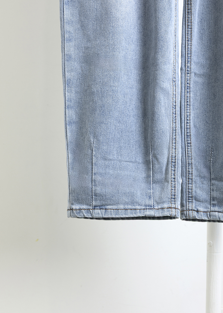 Faded Wide-Leg Jeans