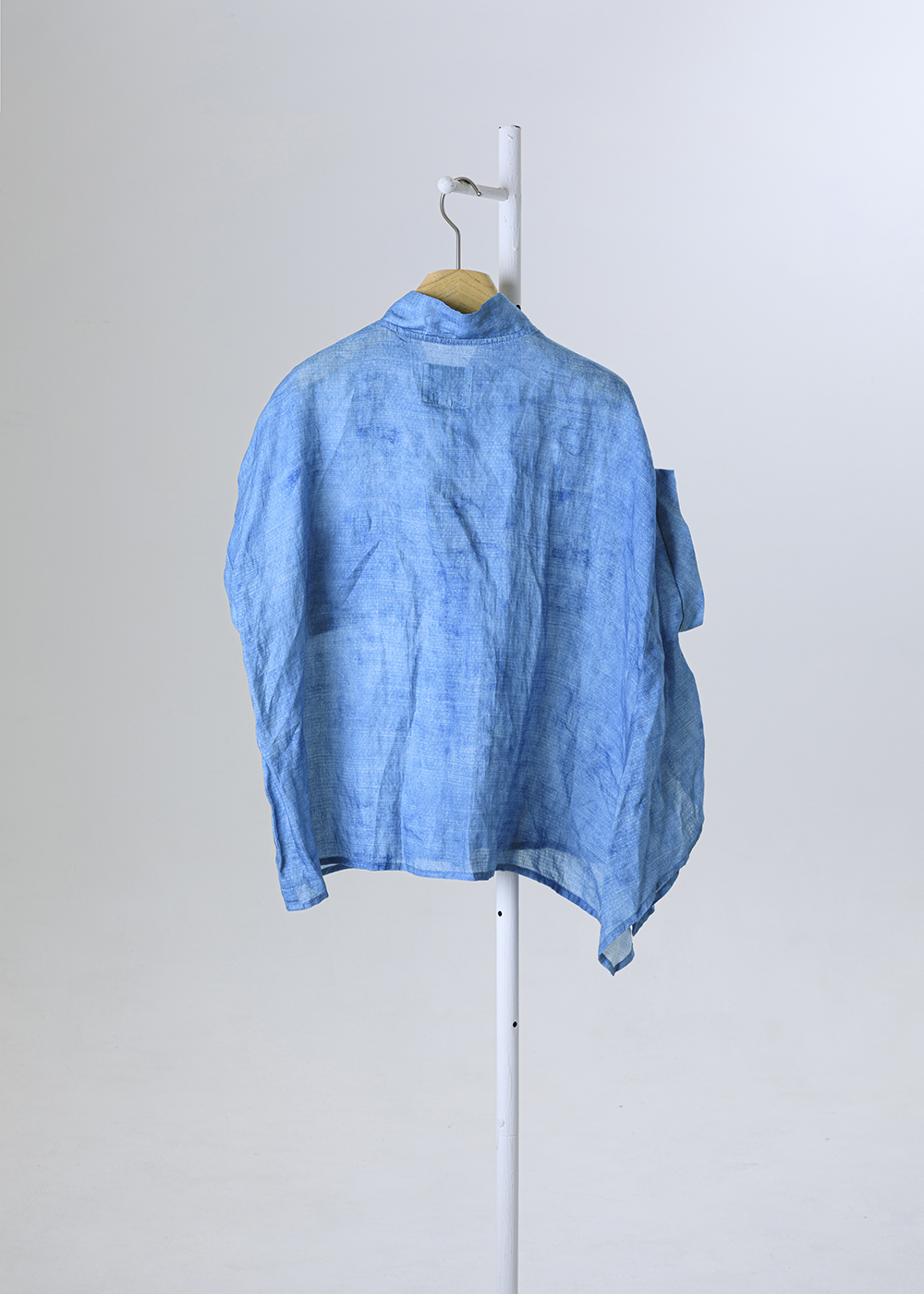  |苧麻微涼| 斜角寬幅不對稱下擺節紗襯衫