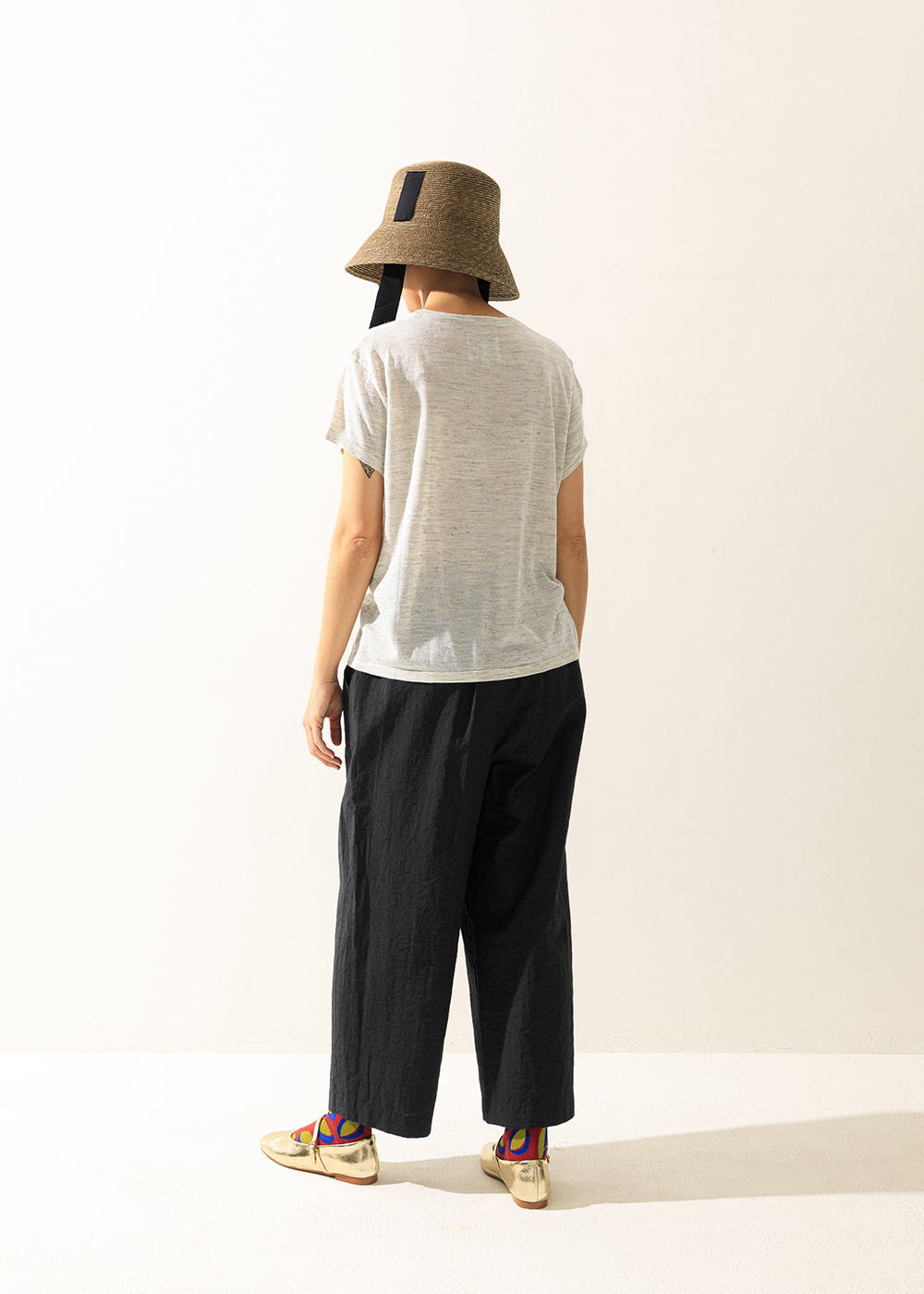 Floral embroidery top