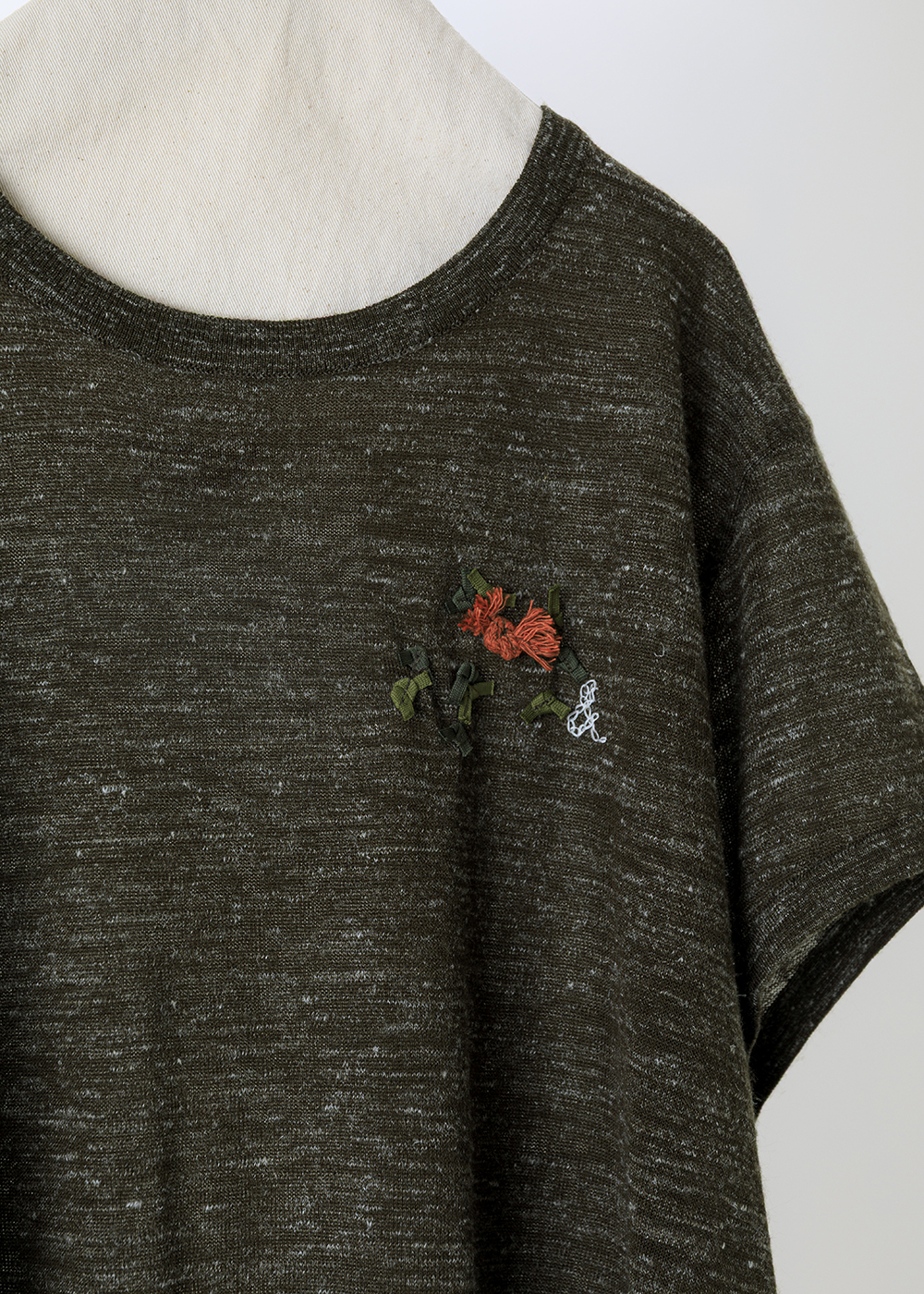 Floral embroidery top