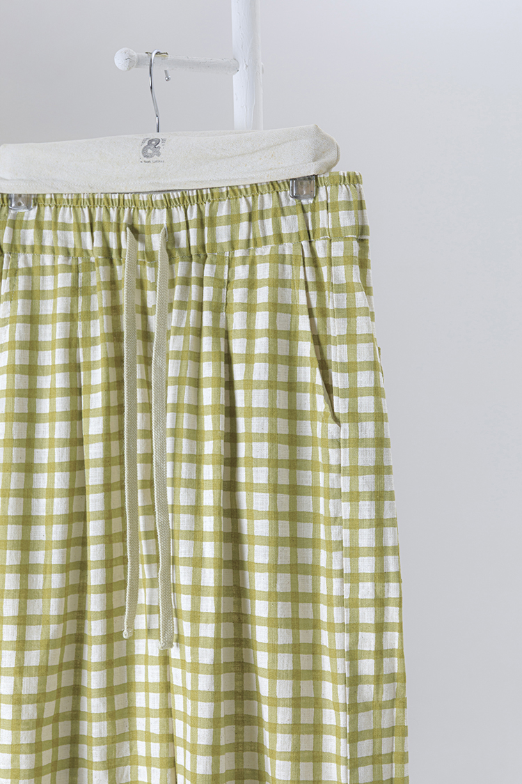  | 窗格映像派 | 抽繩寬褲 