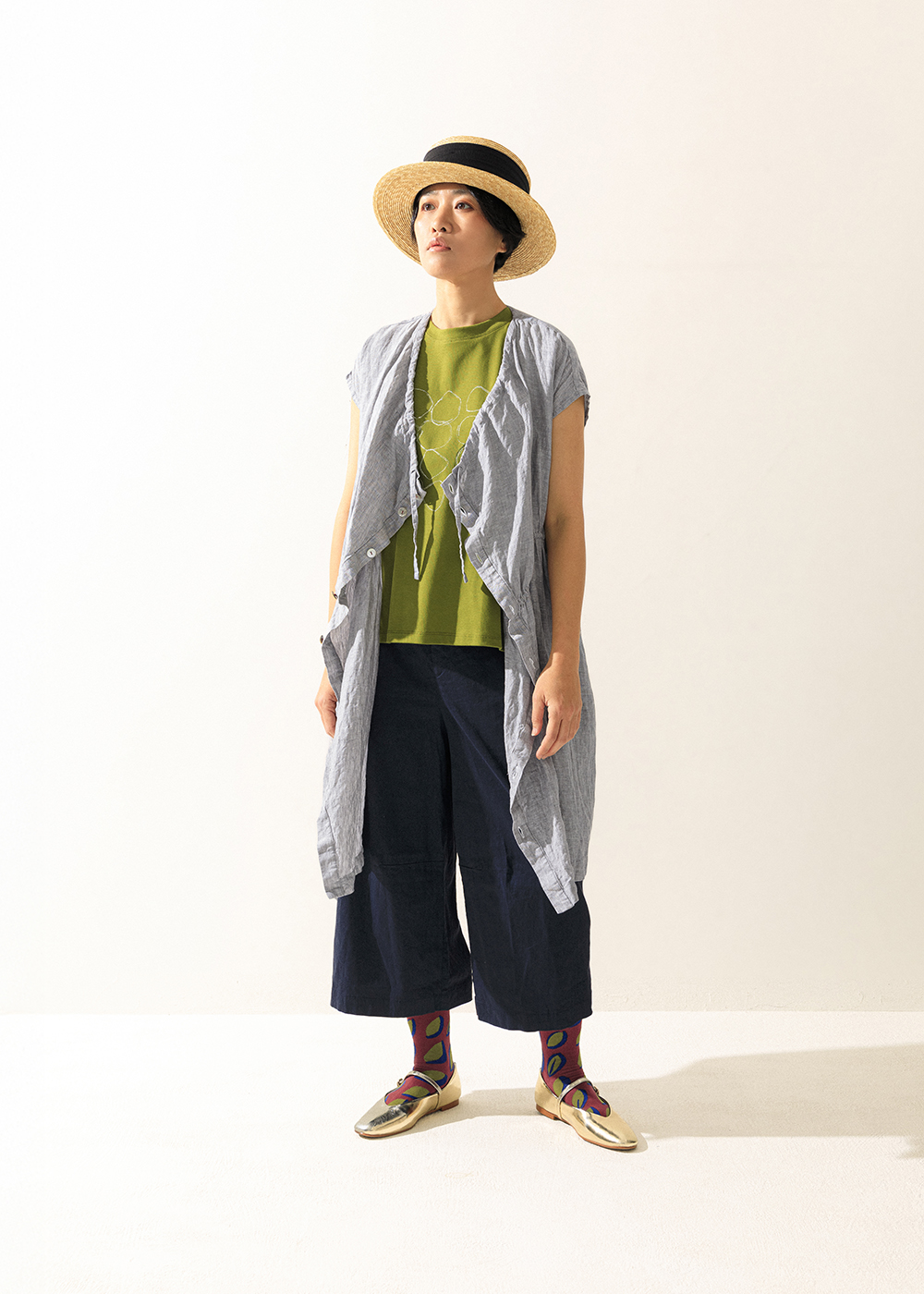 恆靜日常剪接A字寬褲裙