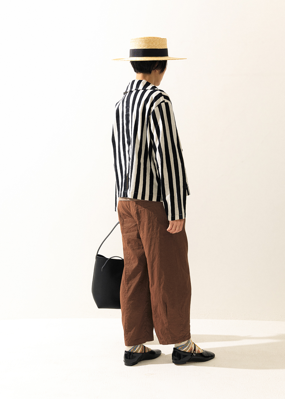 漫旅立體剪接大口袋繭型褲