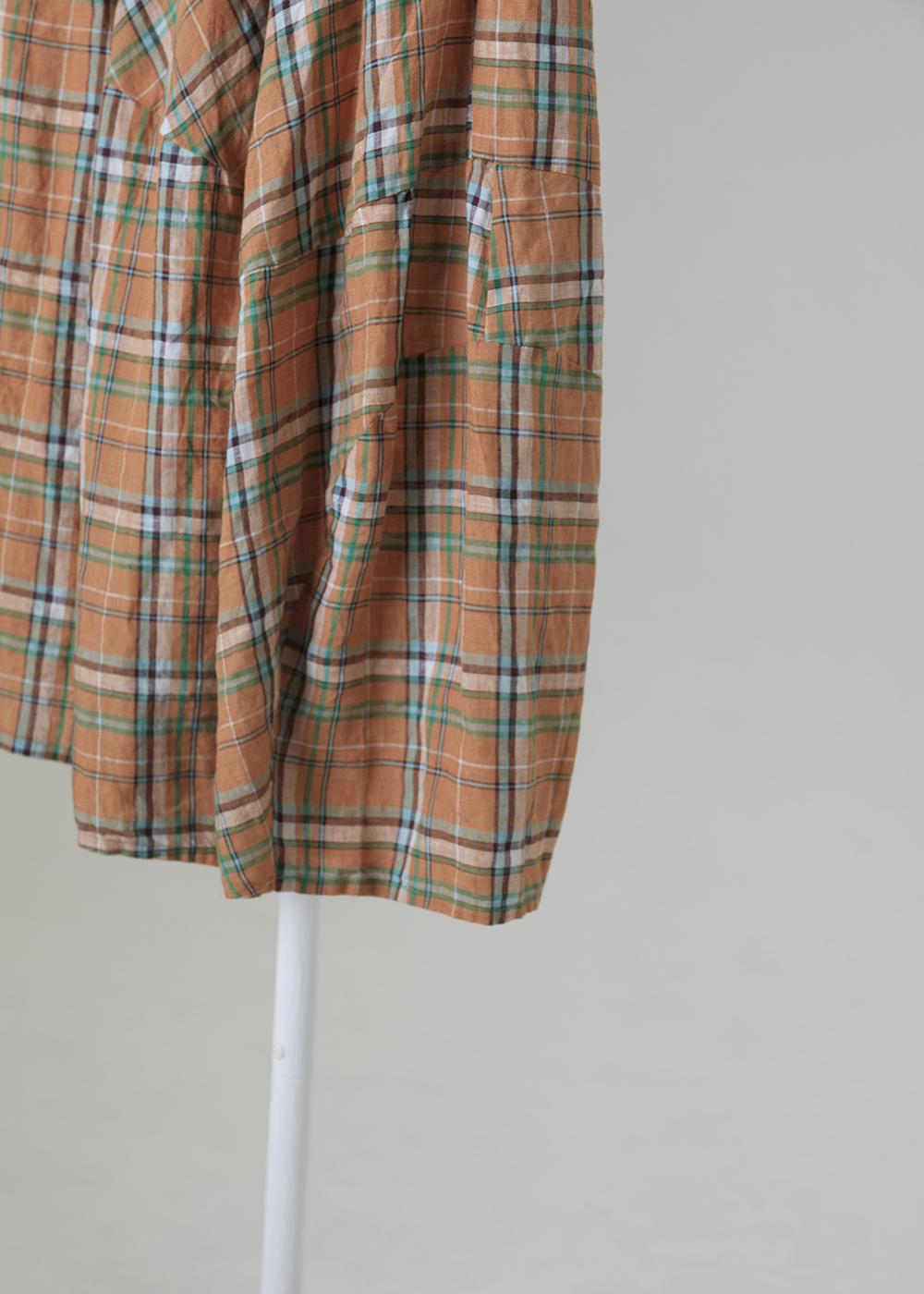 ｜幾何詩篇｜斜裁拼接格紋傘襬裙