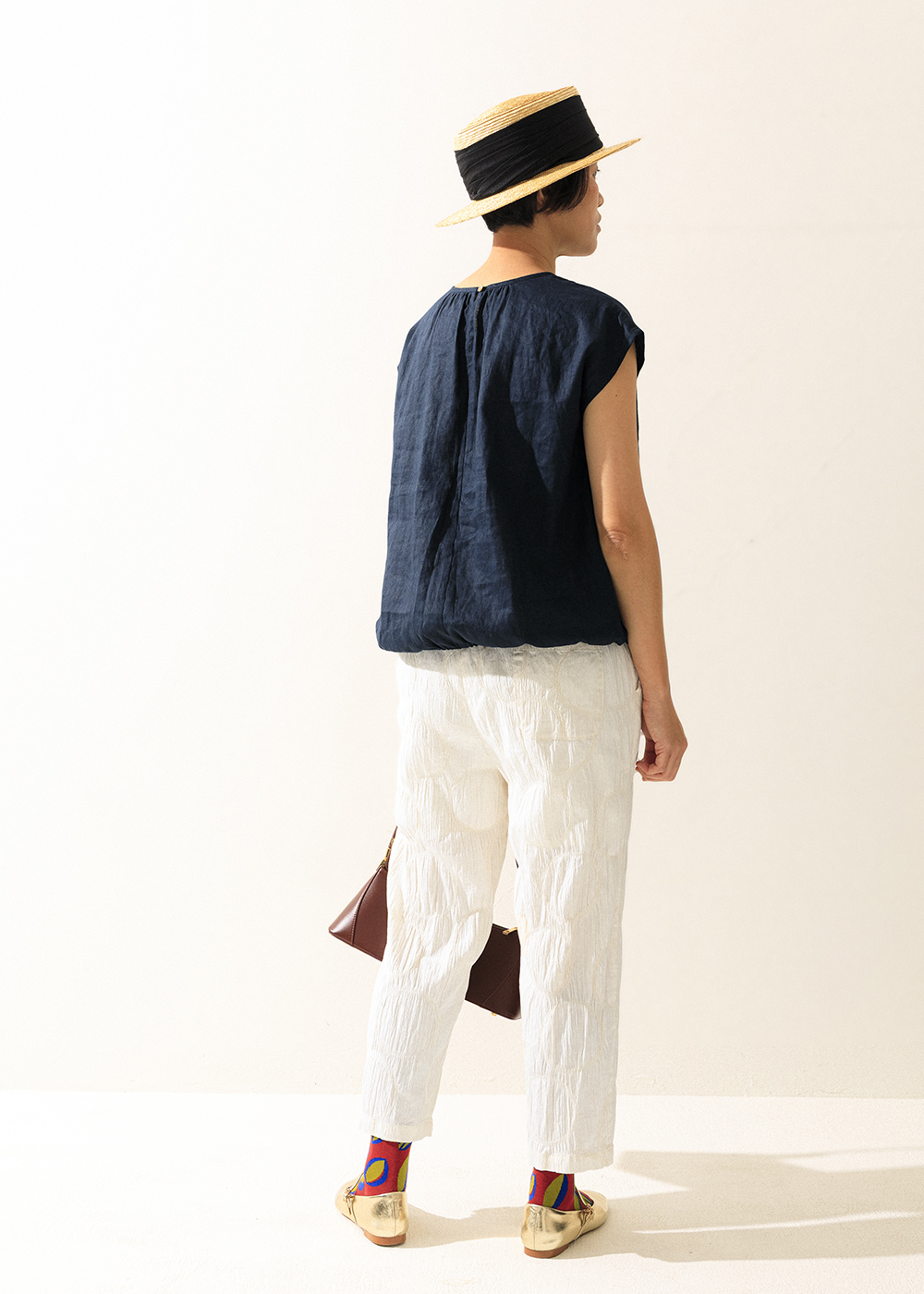 | 浮波立體圈紋 | 空氣感皺皺褲