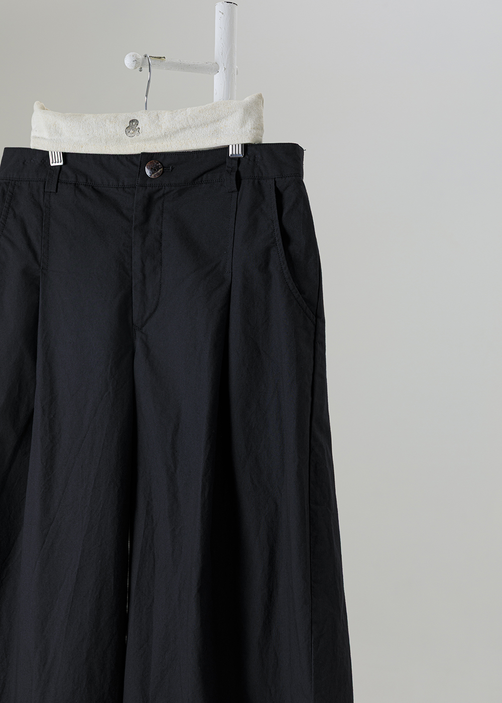 恬逸立體空氣感九分寬褲