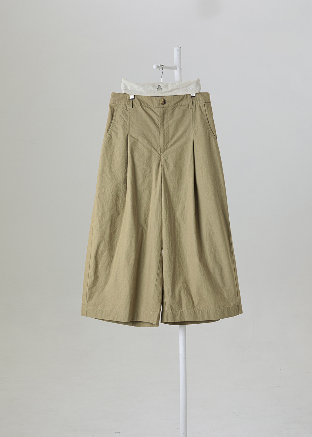 恬逸立體空氣感九分寬褲