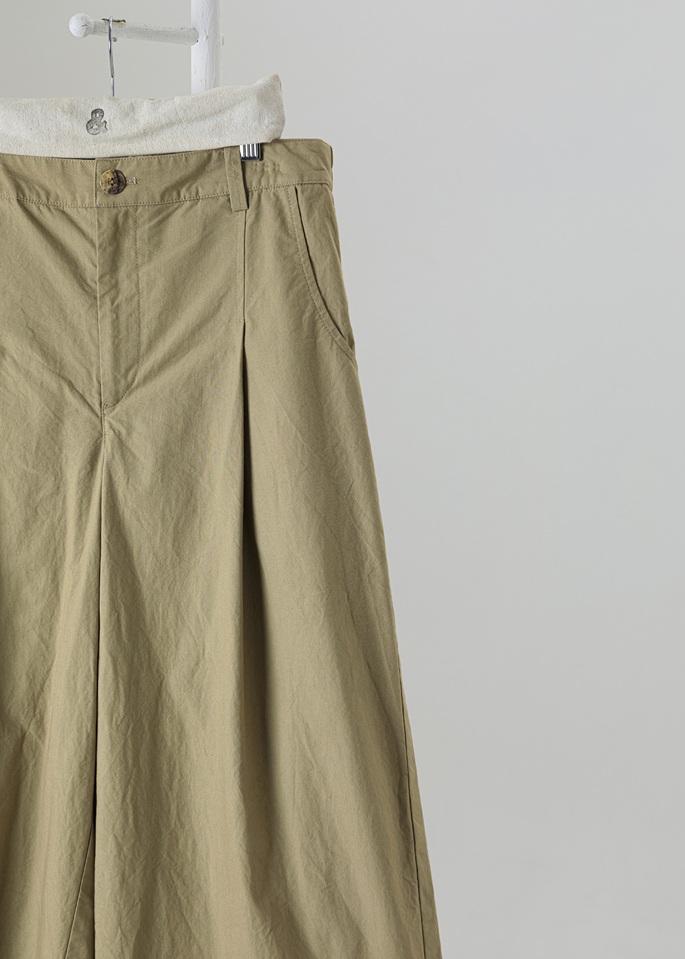 恬逸立體空氣感九分寬褲