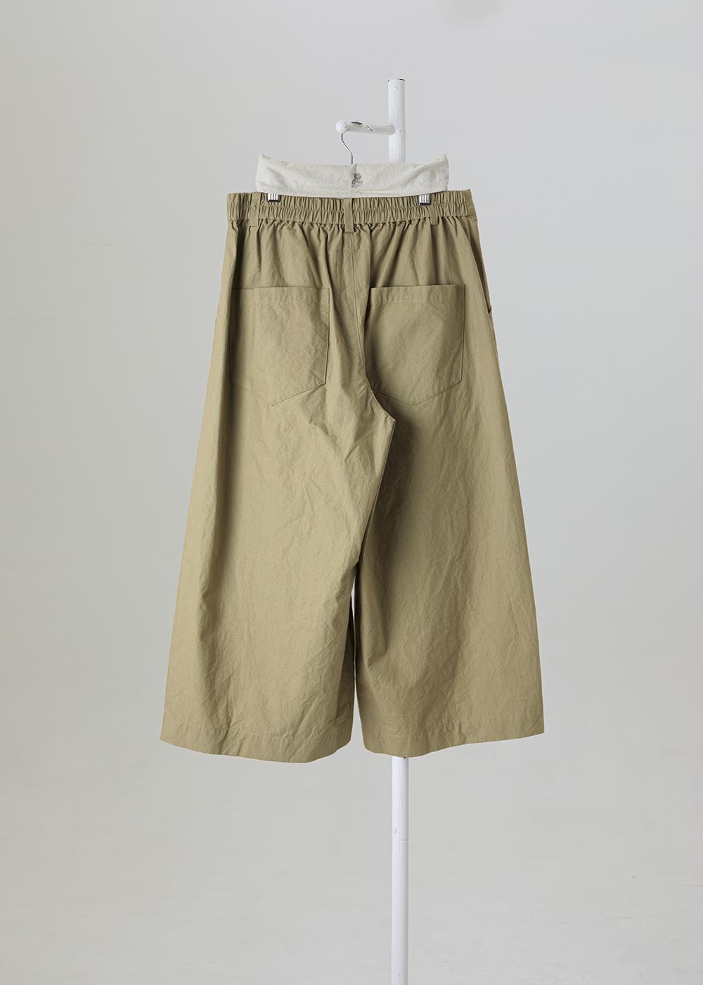 恬逸立體空氣感九分寬褲