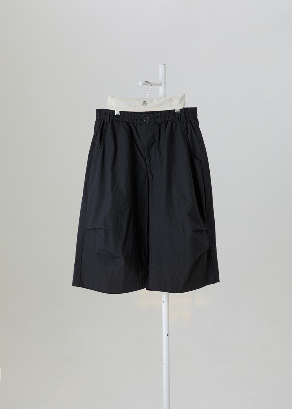 雲朵縮褶空氣六分寬褲