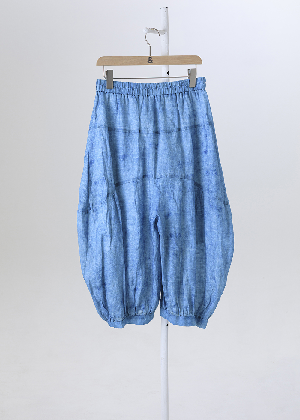 |苧麻微涼|痕跡壓紋氣球褲