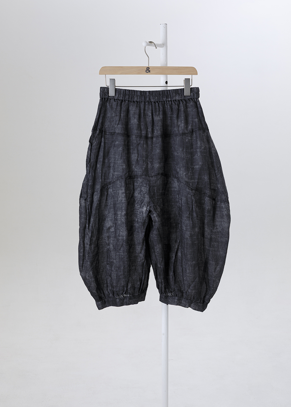 |苧麻微涼|痕跡壓紋氣球褲