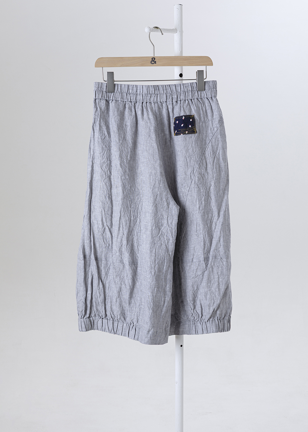 |日曬亞麻|彈腰廓型氣球褲