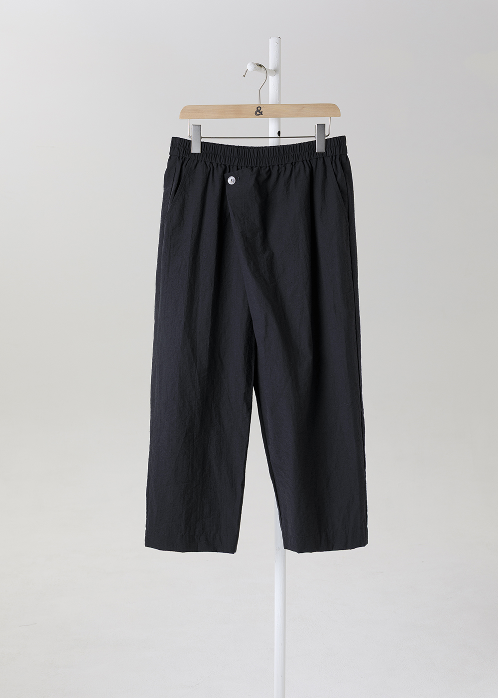  |純粹植感|疊韻斜襟不對稱寬褲