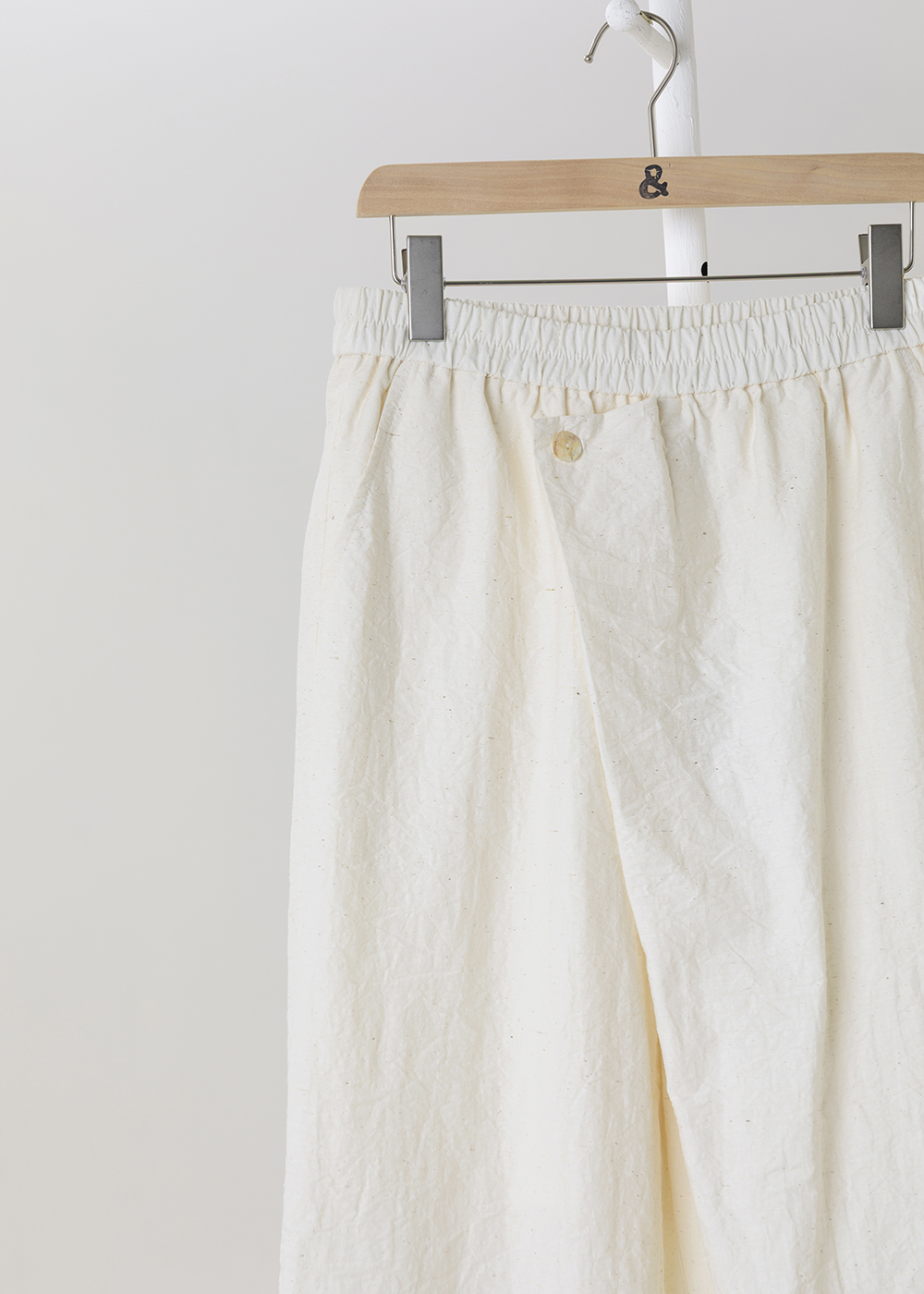  |純粹植感|疊韻斜襟不對稱寬褲