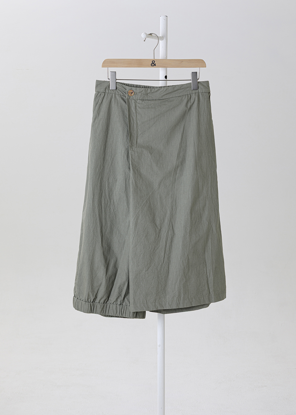 疊岩不對稱裹身氣球褲 