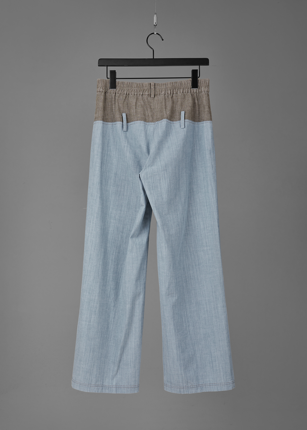 Spliced Straight Leg Jeans