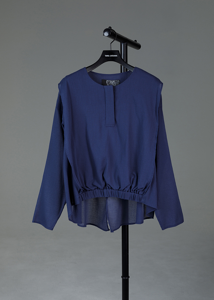 Elastic Hem Blouse