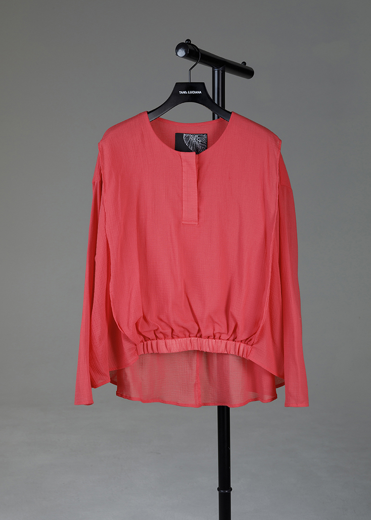 Elastic Hem Blouse