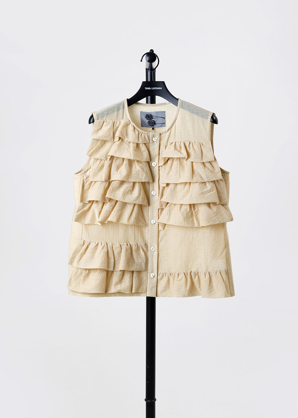 Sleeveless Ruffle Blouse