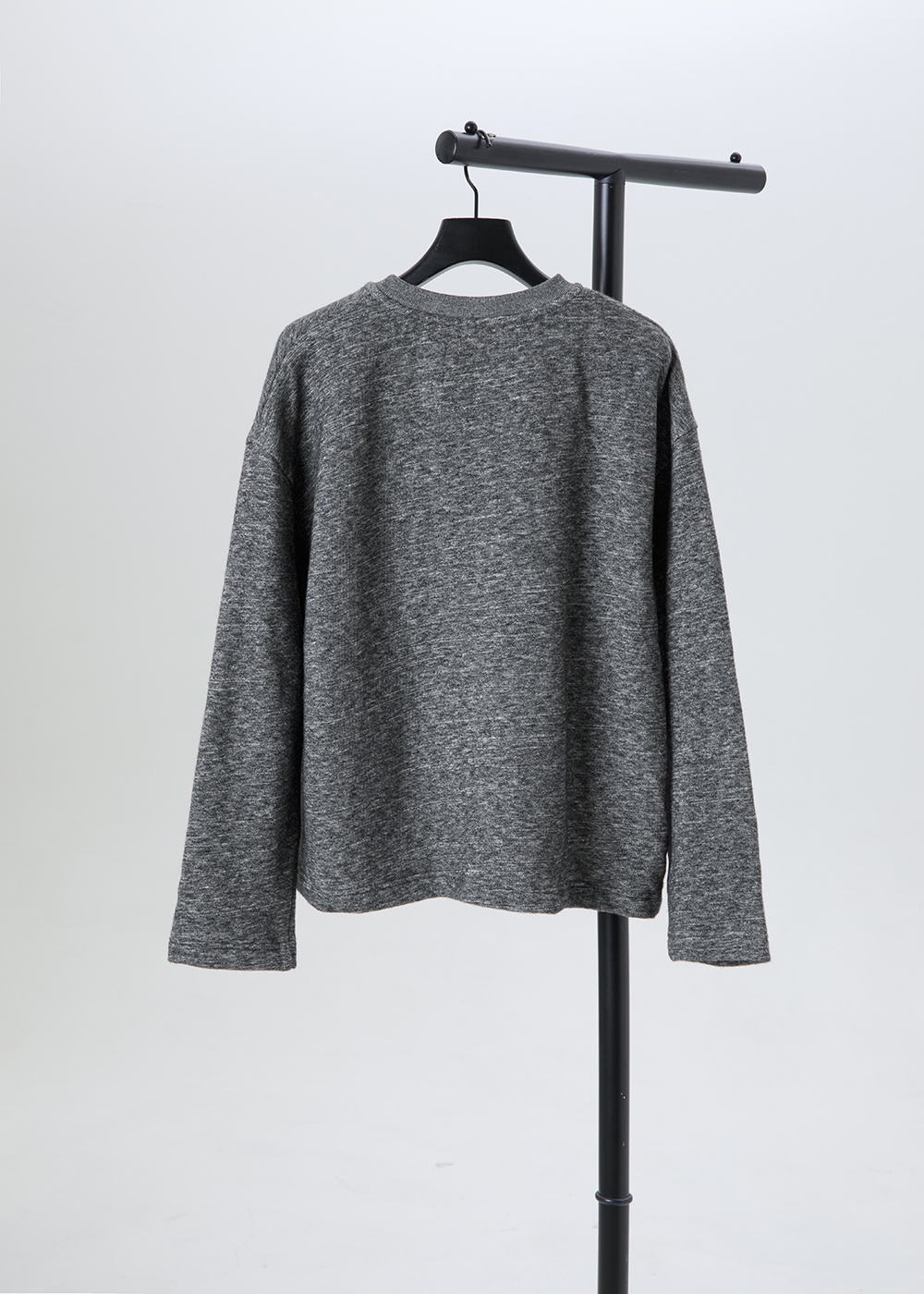 不對稱半門襟針織上衣