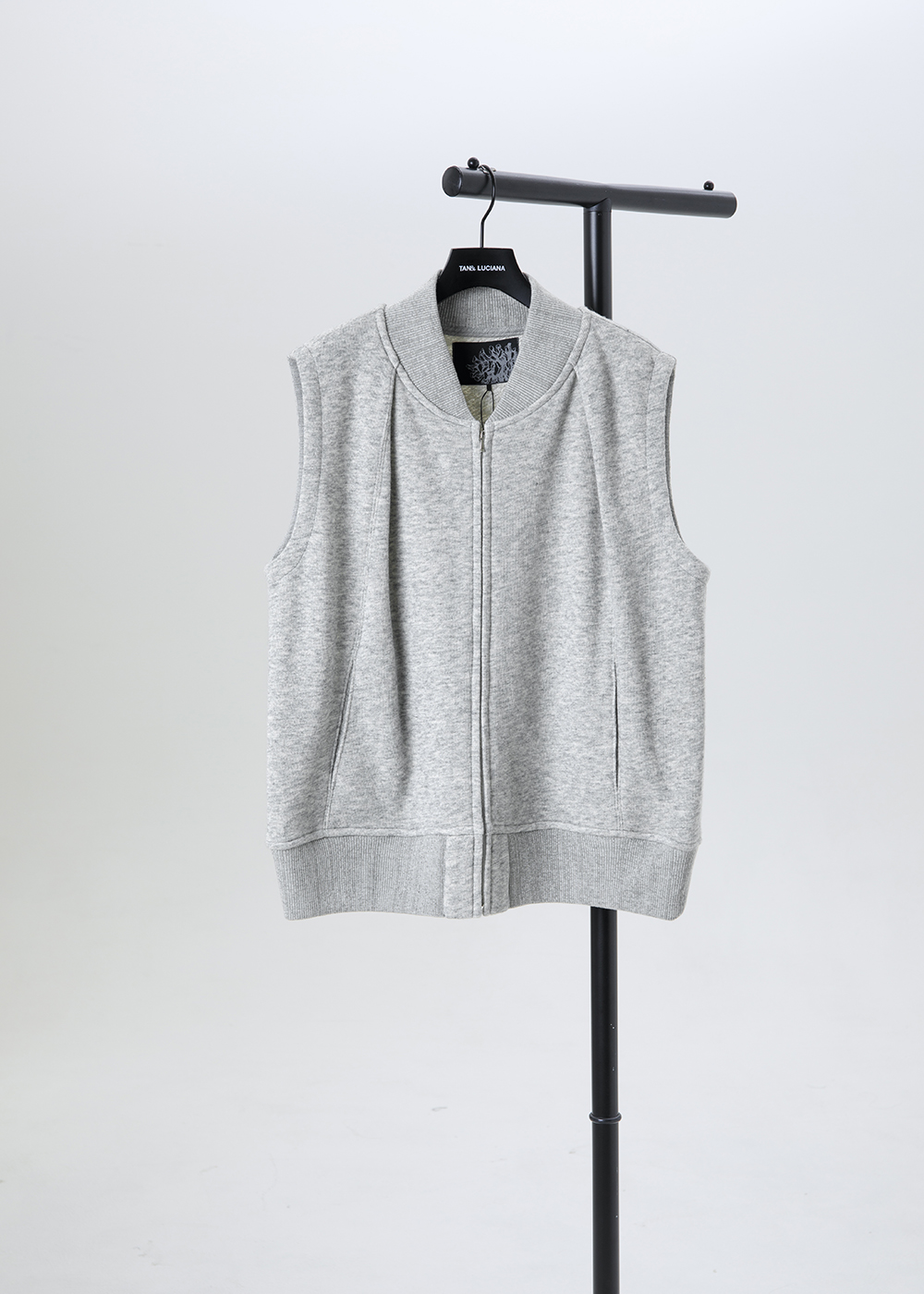 活褶羅紋針織背心