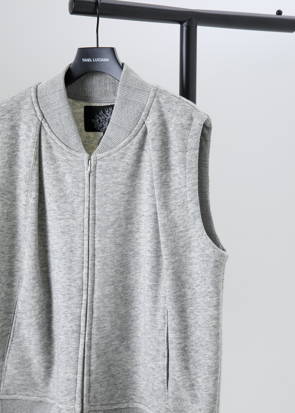 活褶羅紋針織背心