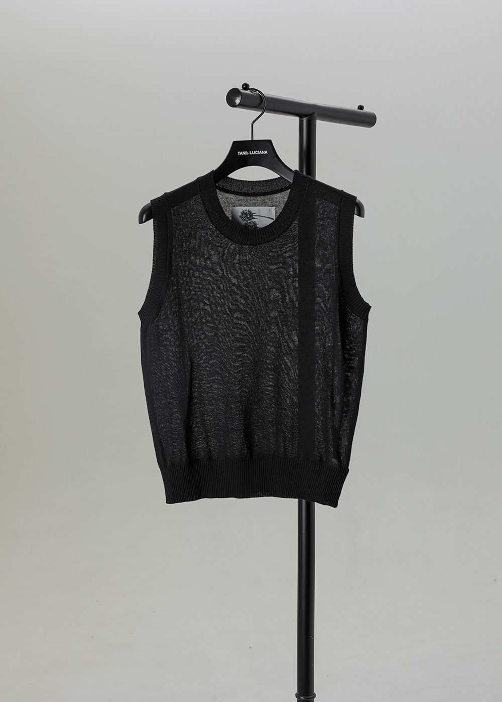 都會針織亞麻無袖背心