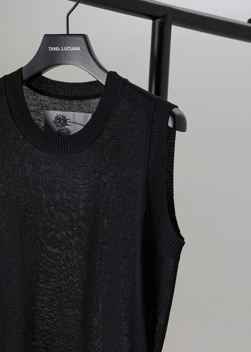 都會針織亞麻無袖背心