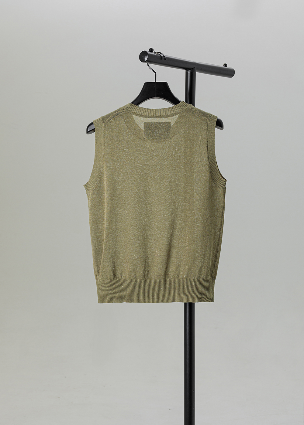 都會針織亞麻無袖背心