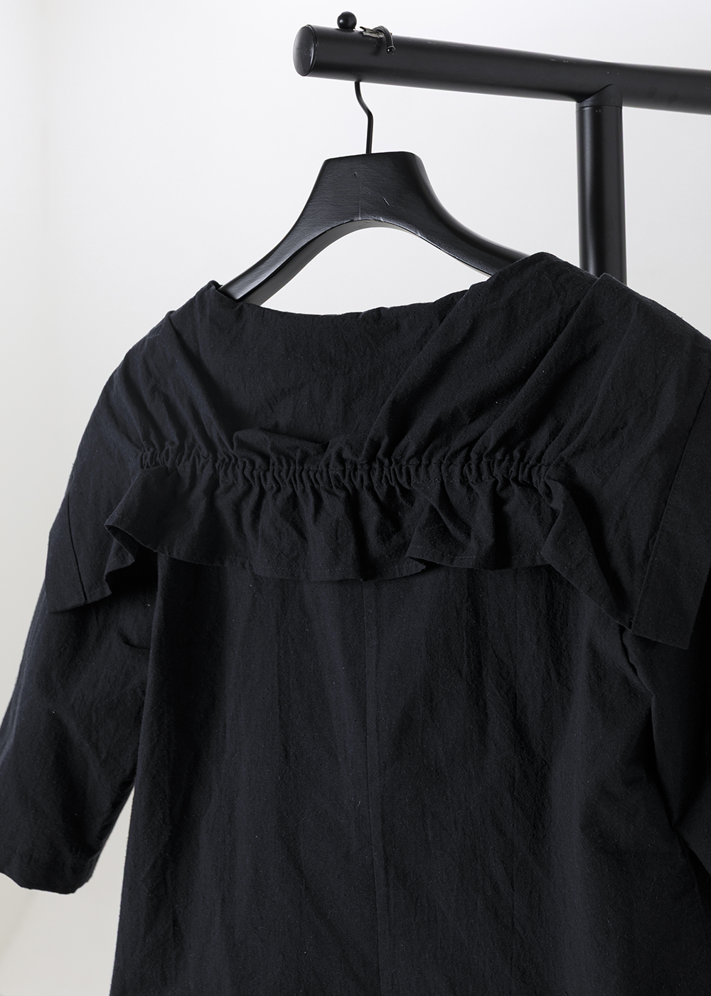 |棉結光影| 伊莉莎白翻領五分袖襯衫