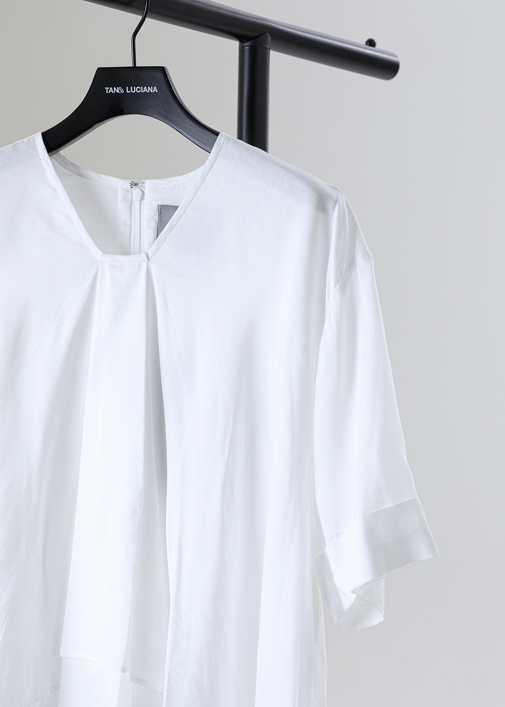 雲影不規則拼接層次上衣