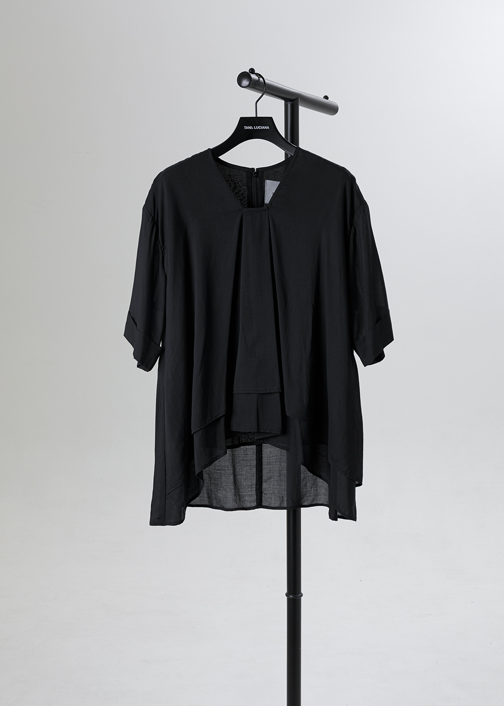 雲影不規則拼接層次上衣