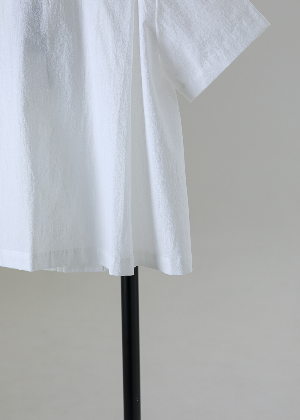  |柔霧棉紋| 中性立體廓形拉鍊襯衫