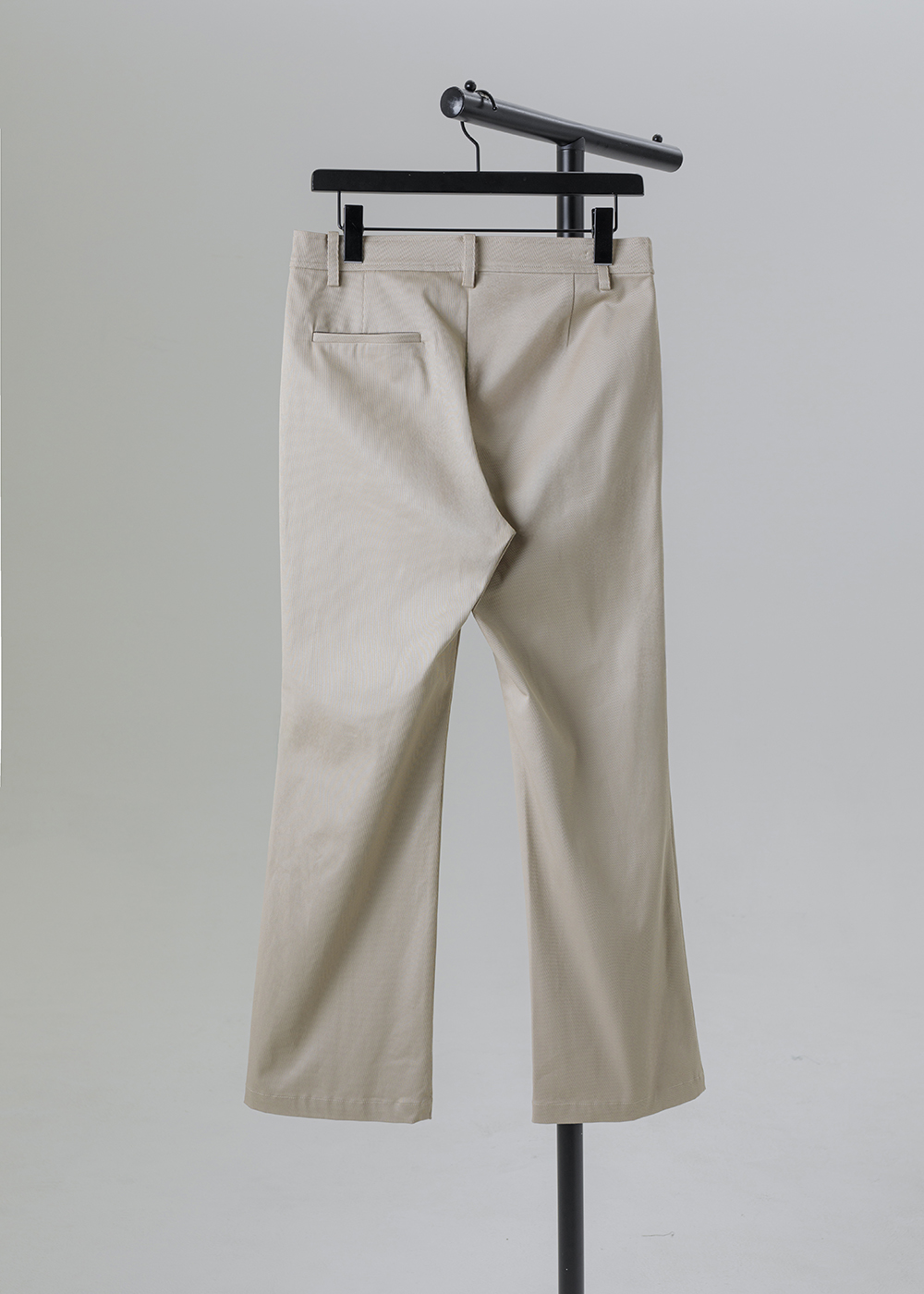 不對稱飾片開衩長褲