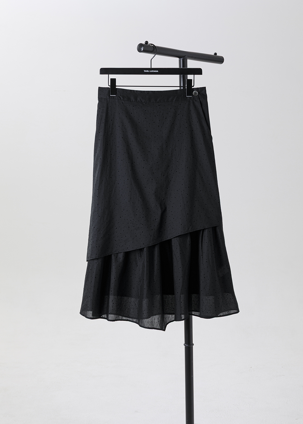  |微粒光影|不對稱疊片長裙