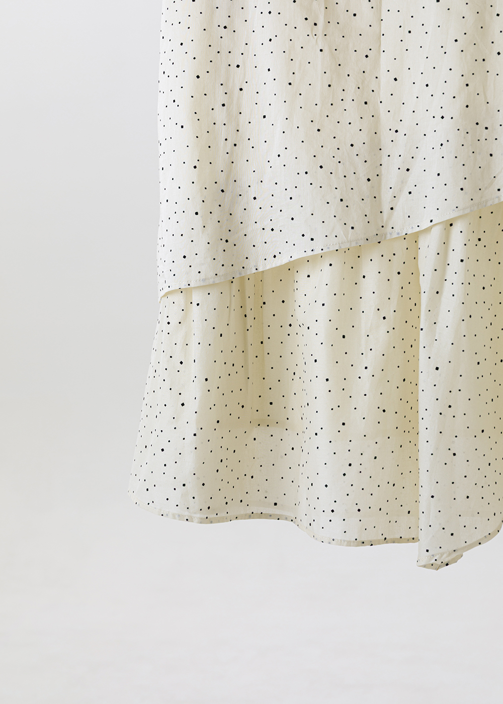  |微粒光影|不對稱疊片長裙