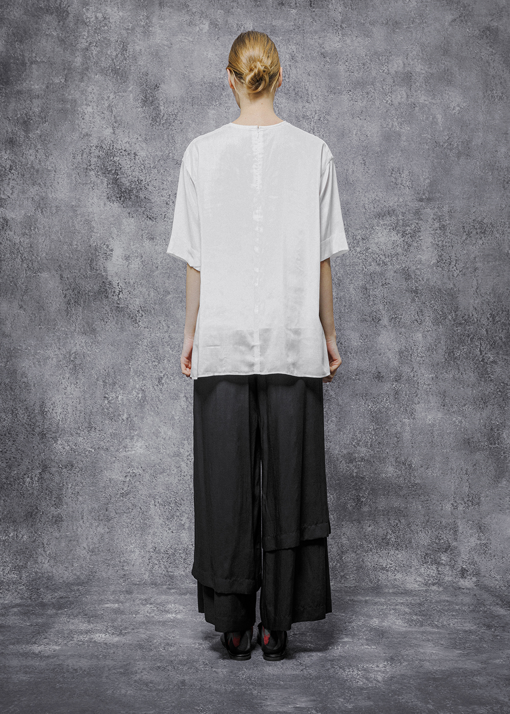 浮光掠影雙層不對稱長褲