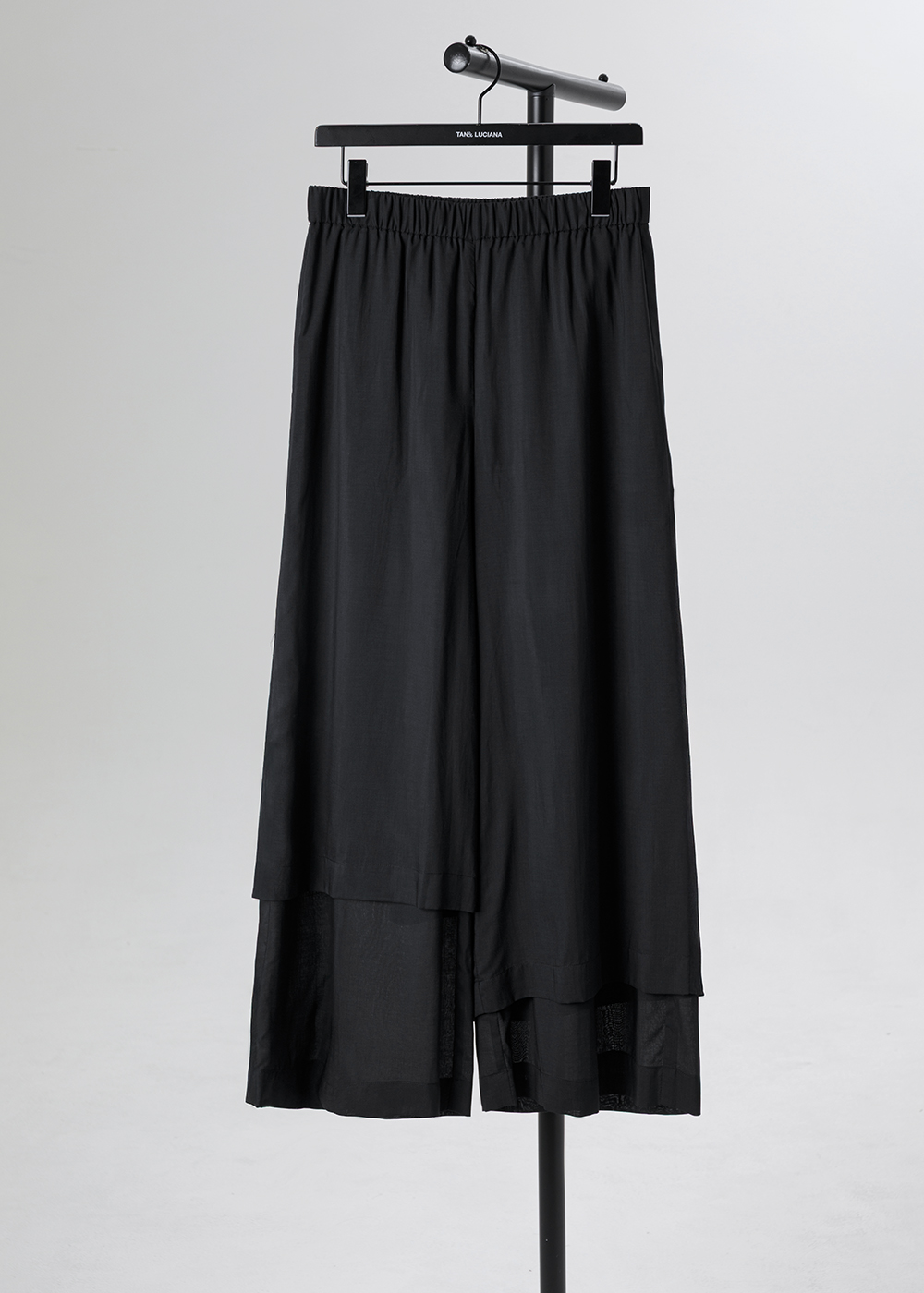 浮光掠影雙層不對稱長褲