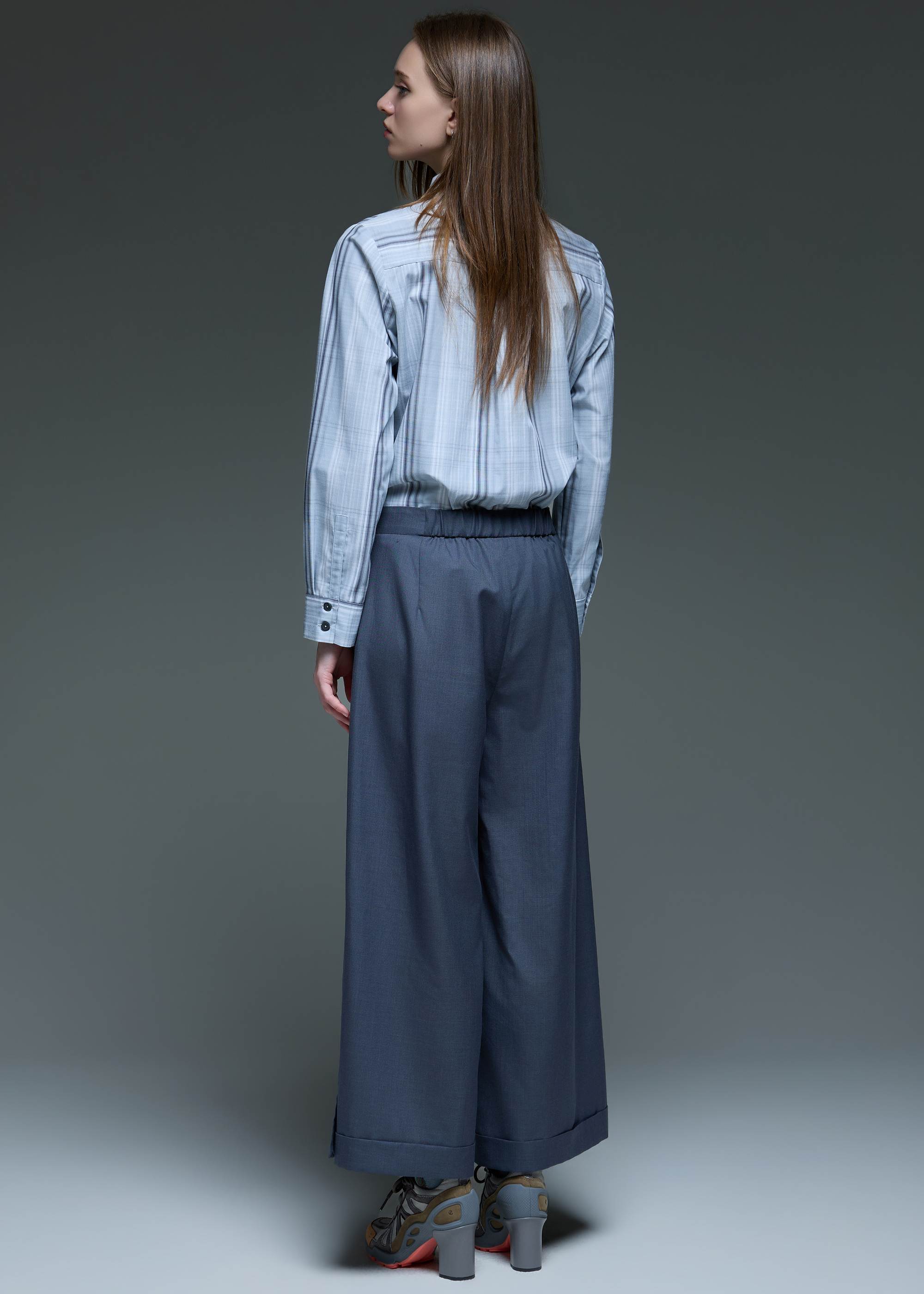 Wool Wide-leg Pants