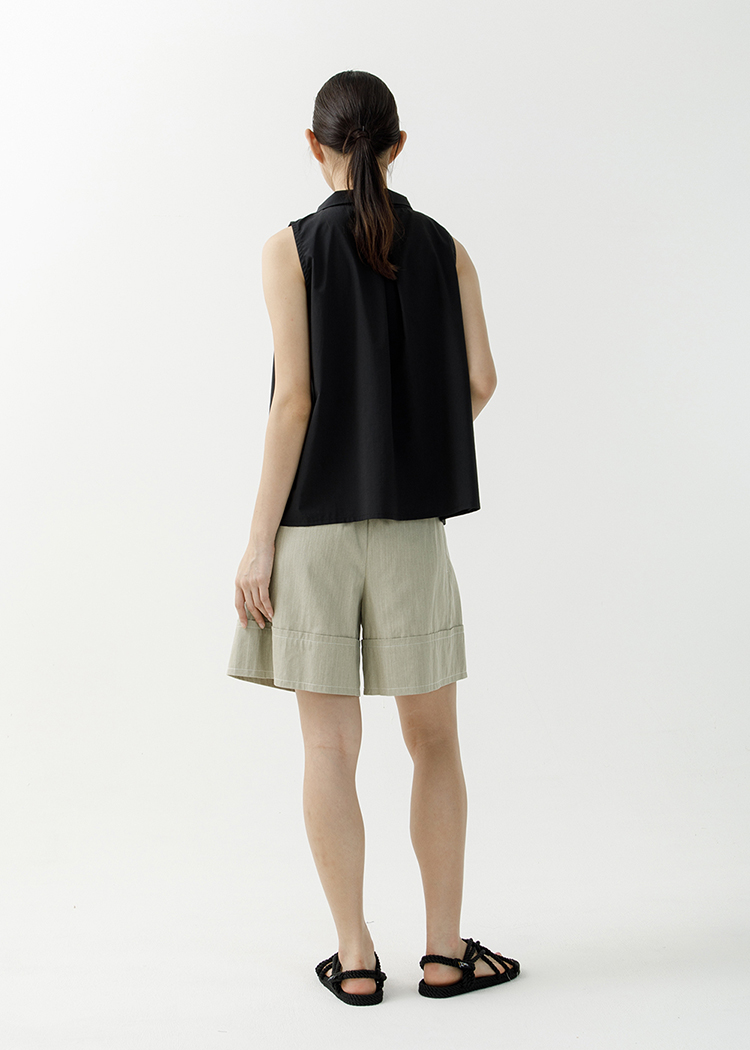 Asymmetric Sleeveless Shirt