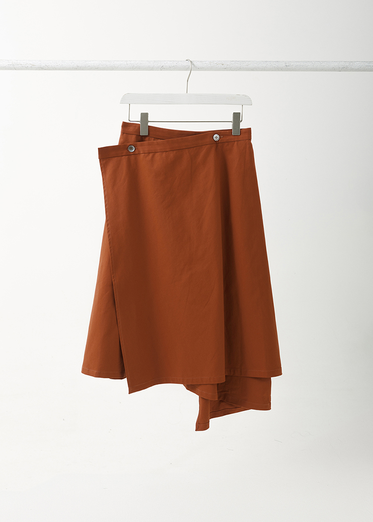 Asymmetric Wrap Skirt